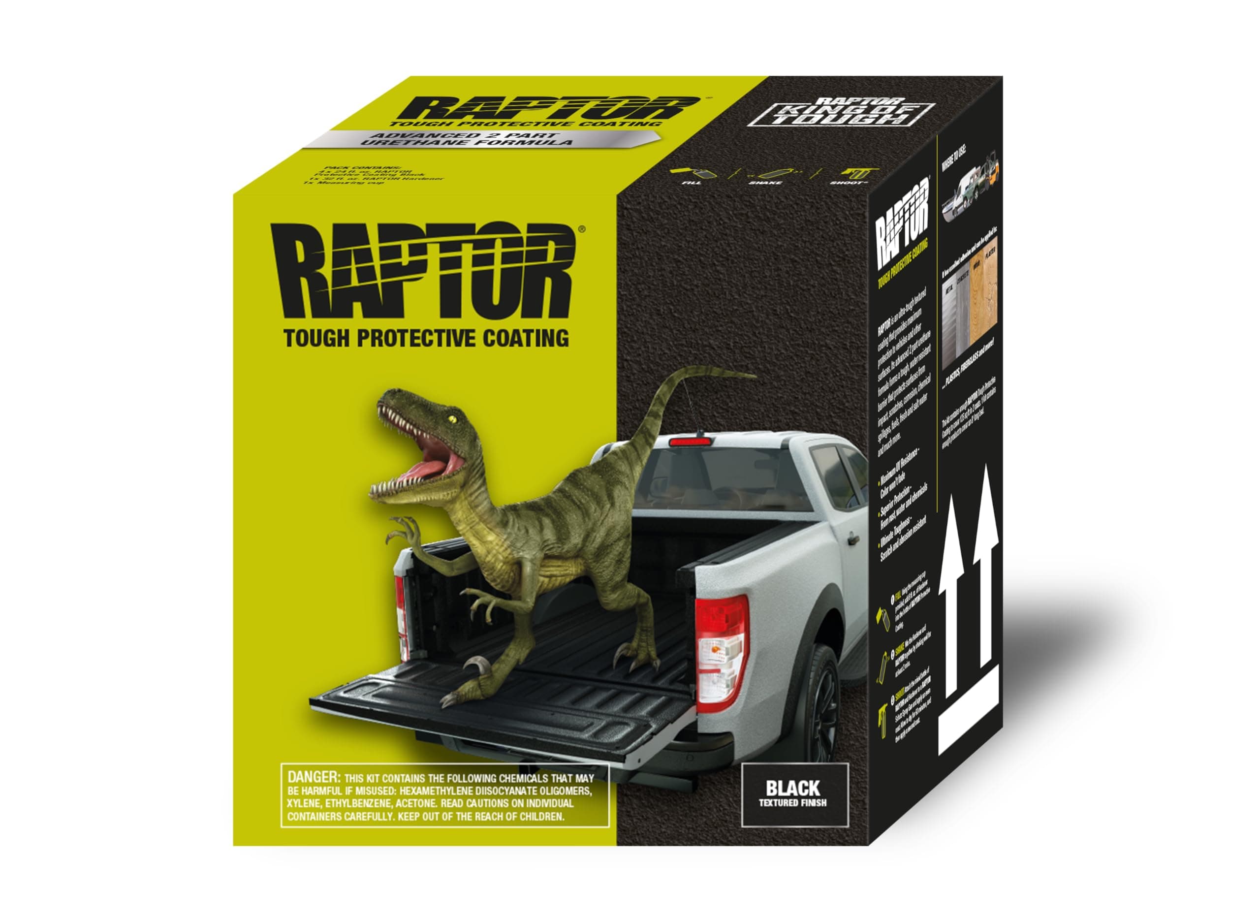 U-POL Products 0820 Raptor Black Truck Bed Liner Kit - 4 Liter