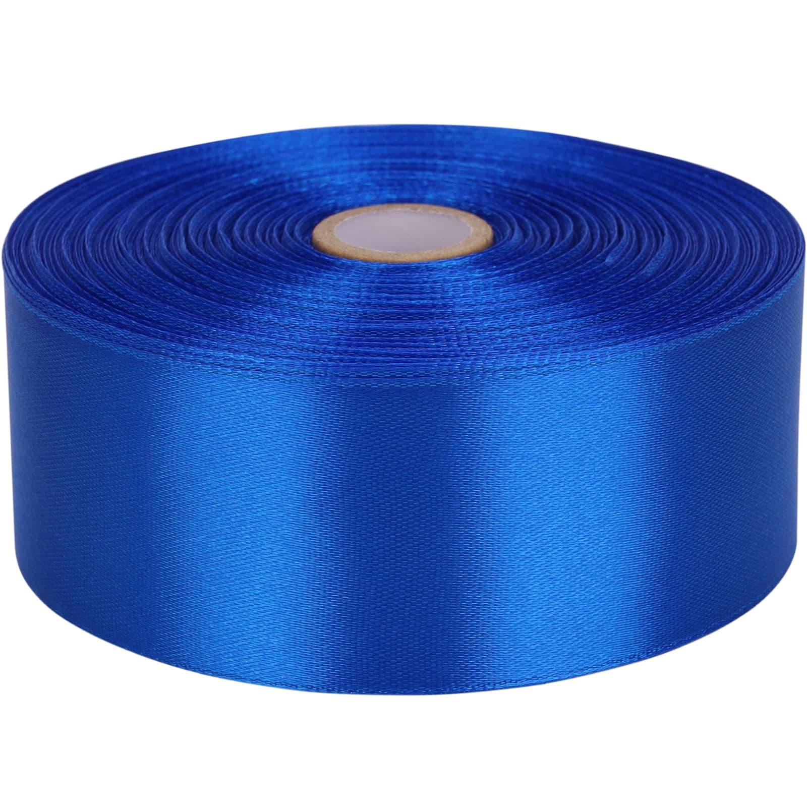 1-1/2 inch Royal Blue Satin Ribbon 50 Yards Solid Fabric Ribbons Roll for Wedding Invitations, Bridal Bouquets, Sewing, Party Decorations, Gift Wrapping and More