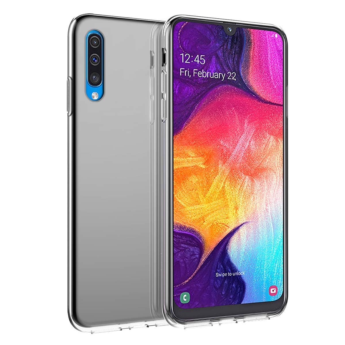 Promama Samsung Galaxy A50 Case Slim Fit Protector Rubber Case Cover Ultra Thin Protective case Compatible with Samsung Galaxy A50
