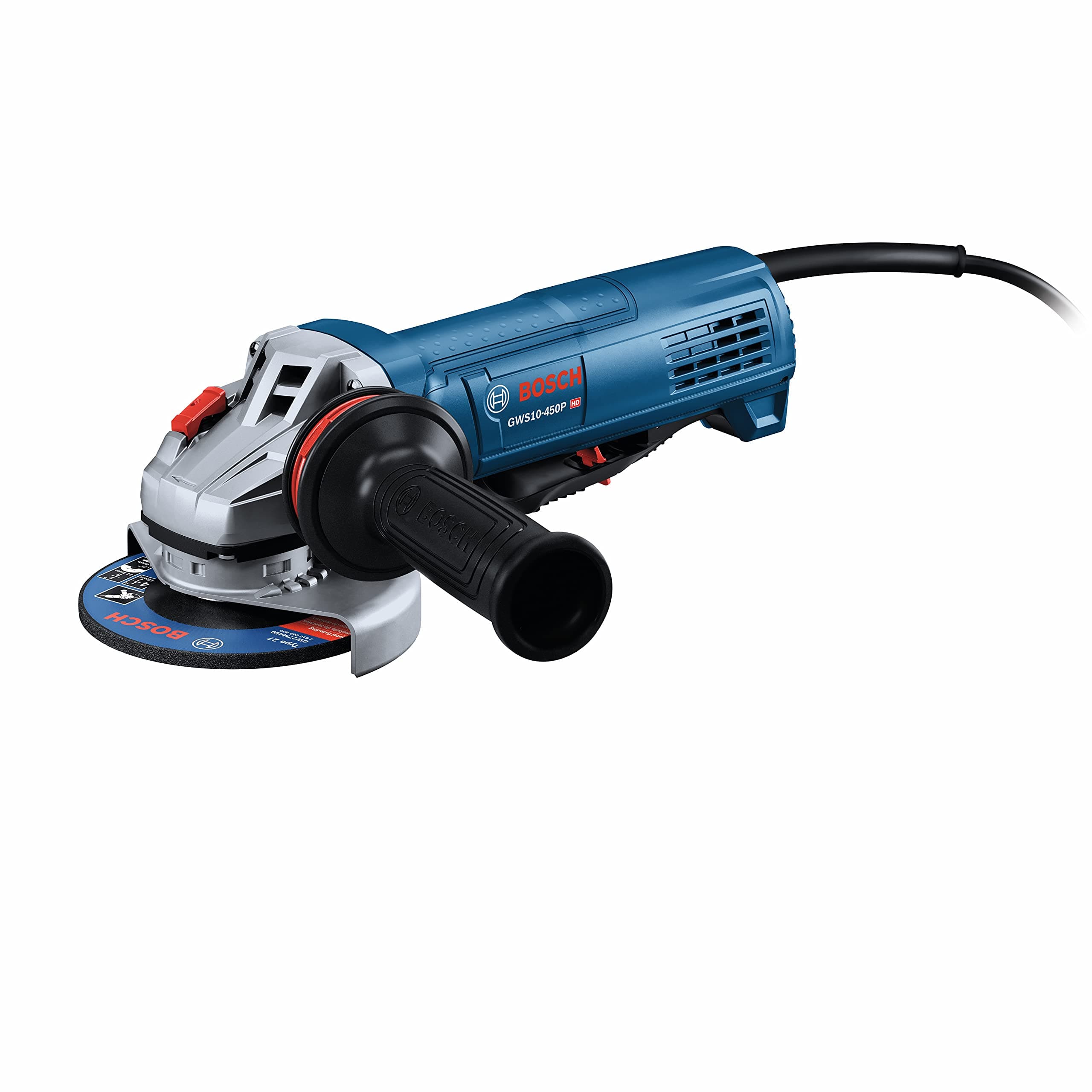 GWS10-450P 4-1/2 In. Ergonomic Angle Grinder with Paddle Switch