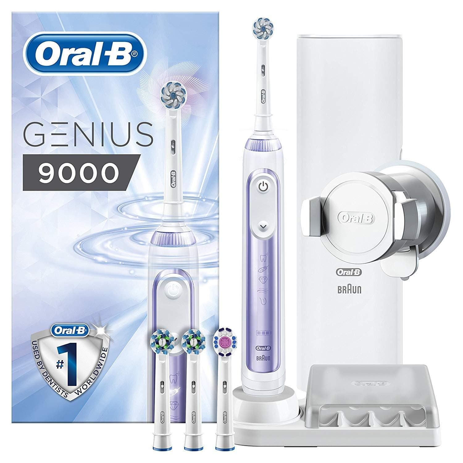 Oral-B Genius 9000 Electric Toothbrush Powered by Braun, Orchid Purple