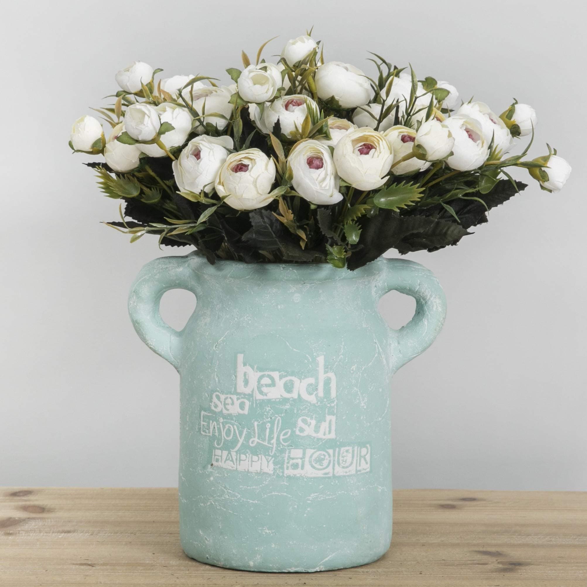 YCOO Artificial Flowers White 36 Heads Silk Fake Rose Bouquet for Wedding Party Home Outdoor Decoration(Camellia Rose,Muti-Color) (White)