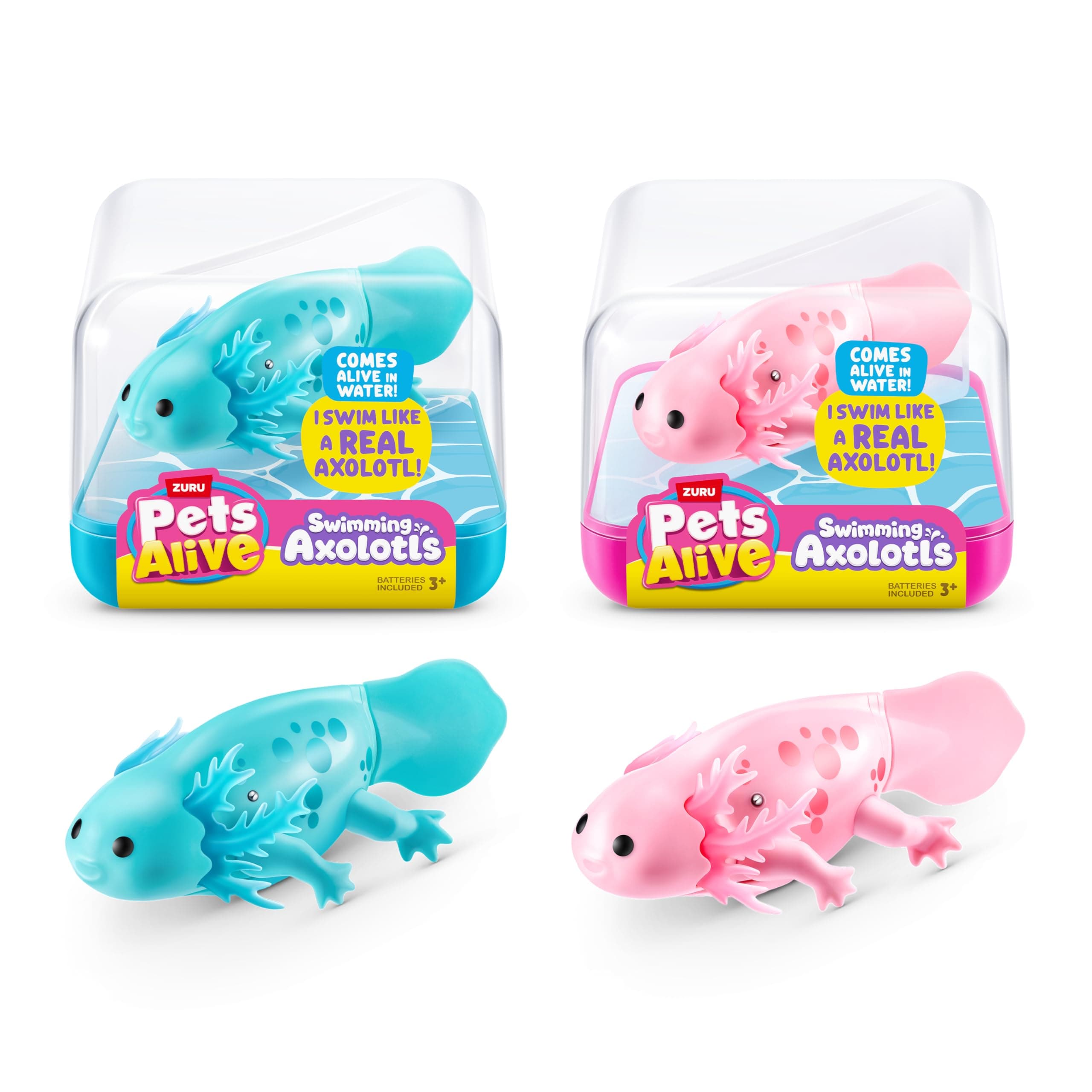 Swimming Robo Axolotl (2 Pack) by ZURU