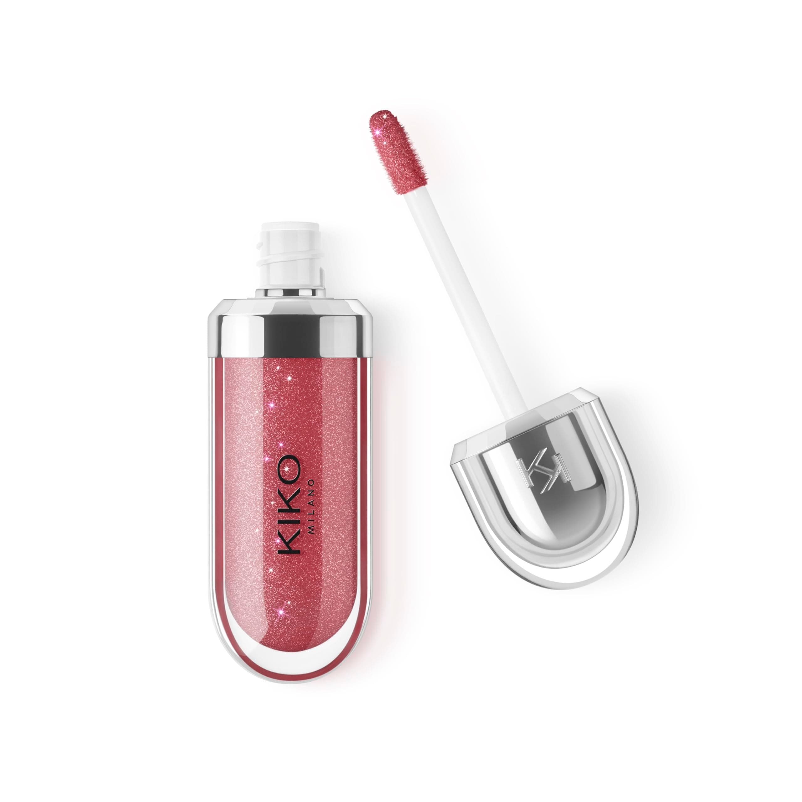 Kiko MILANO - 3d Hydra Lip Gloss Softening Lipgloss for a 3D Look | 13 Colors | Cruelty Free | Non-Comedogenic | Professional Makeup | Made in Italy (Sparkling Red Garnet)