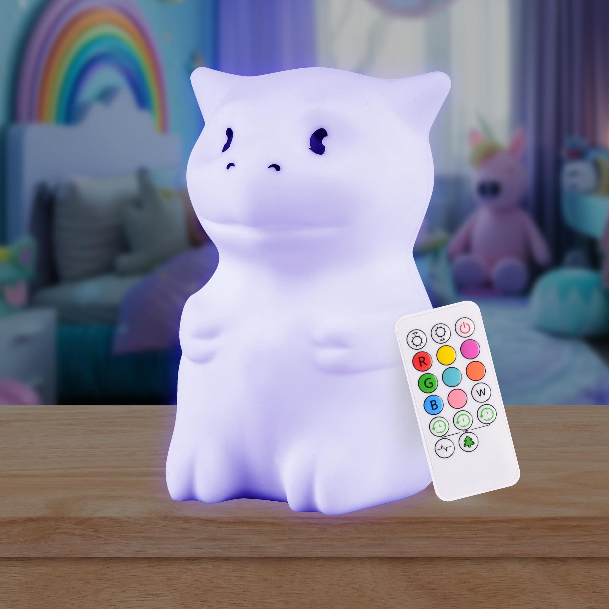ナイトライト・子供用: LumiPets 可愛い動物形シリコンベビーナイトライト・持ち運び可能で充電式・乳児と幼児明るいナイトランプ・ベビーギフト