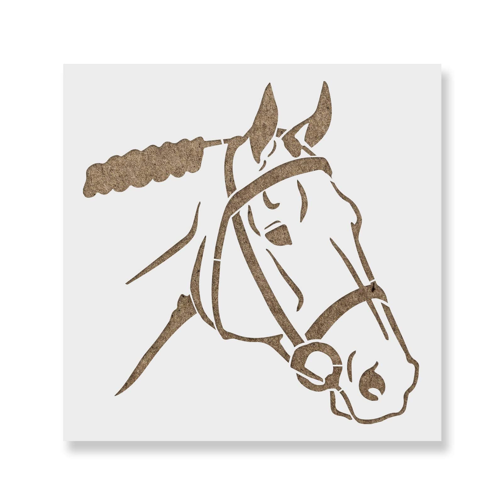 Horse Head Stencil - Equestrian Stencil, Horse Head Design