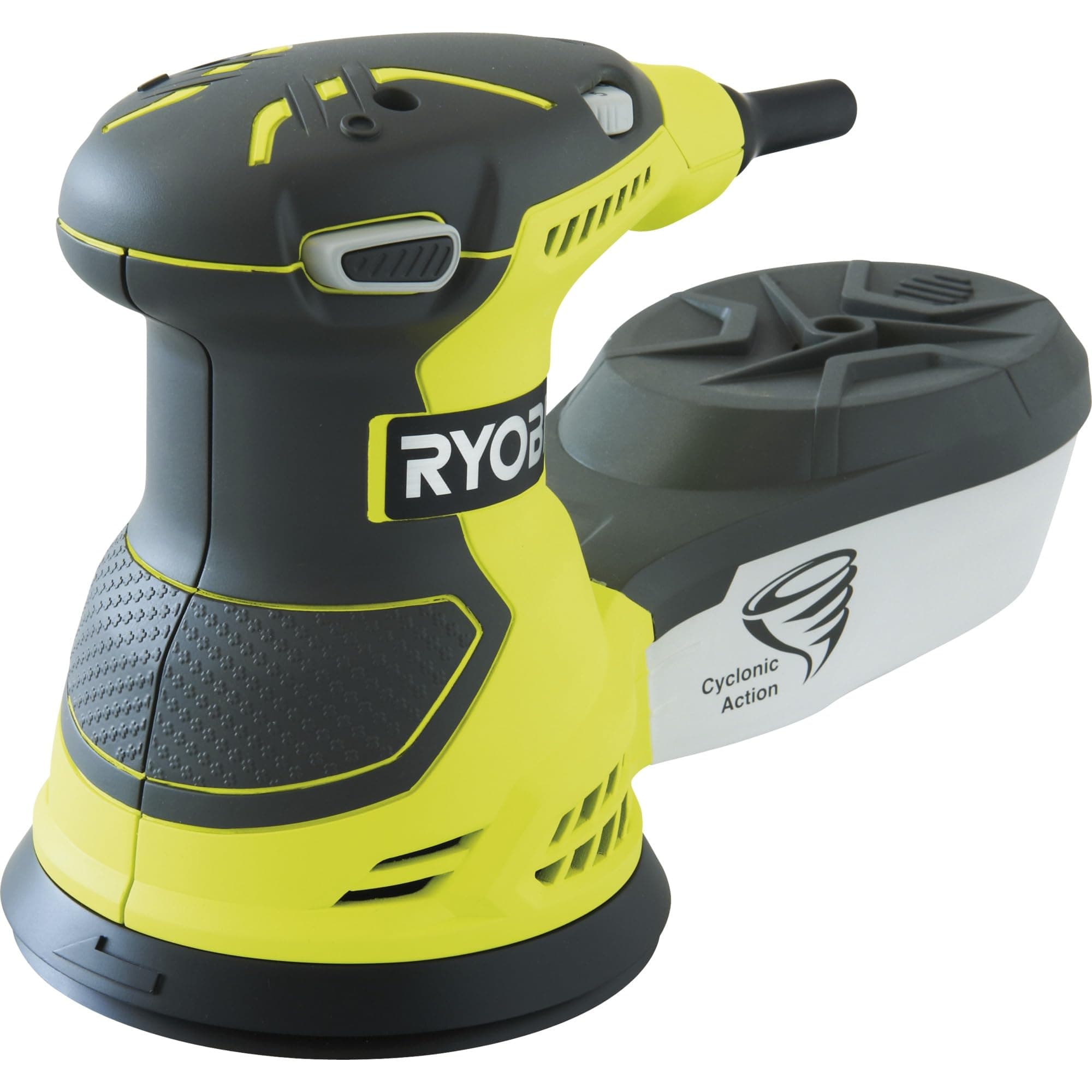 Ryobi Exzenterschleifer ROS300A (300 W, Schleifteller 125 mm, inkl. 20 teiliges Schleifpapier-Set, Leerlaufdrehzahl 7000-12000 min-1) 5133001142