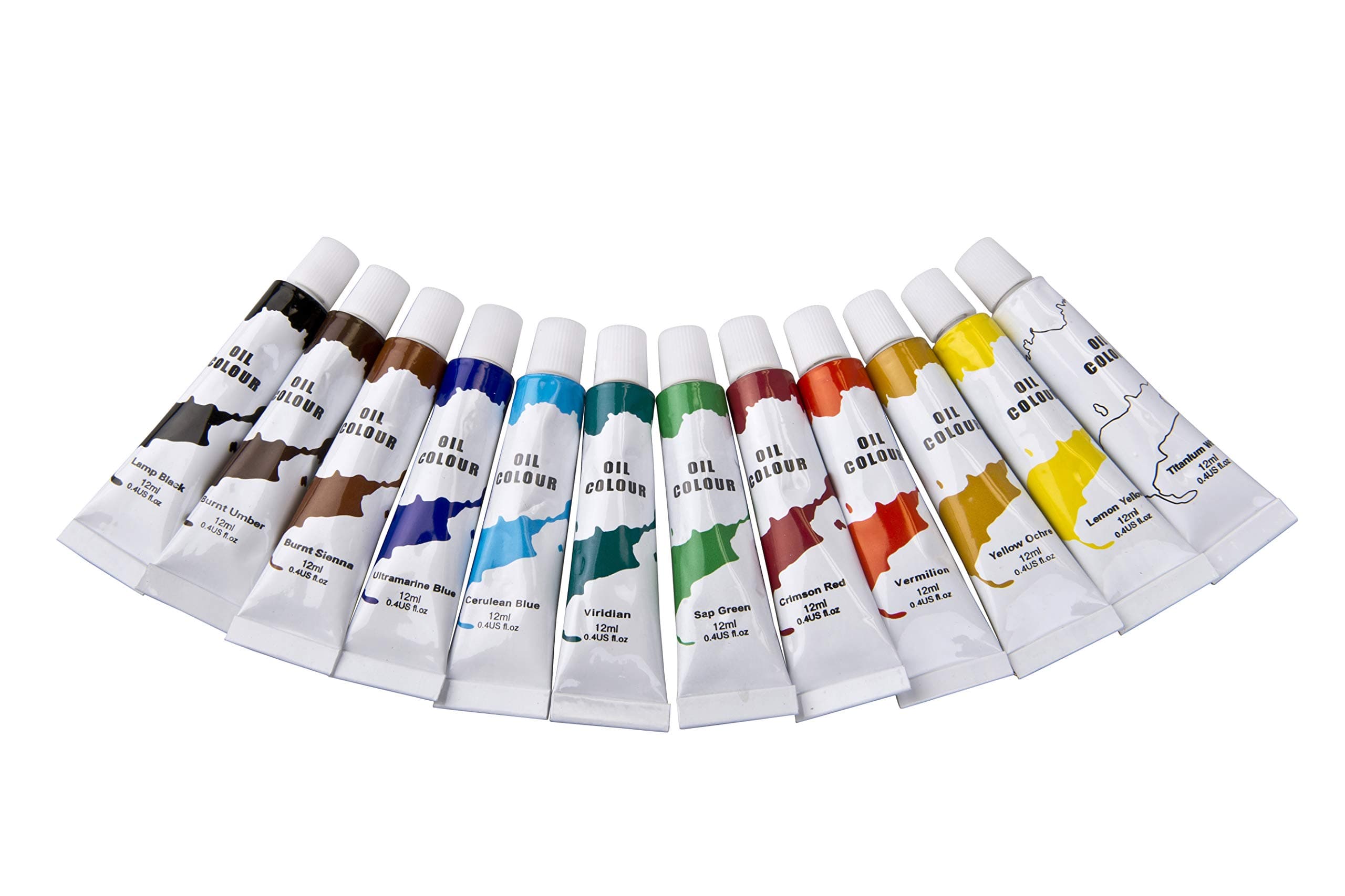 SHINE Artist craft set of 12pc paint sets oil, acrylic and watercolour- crafts set (oil paint)