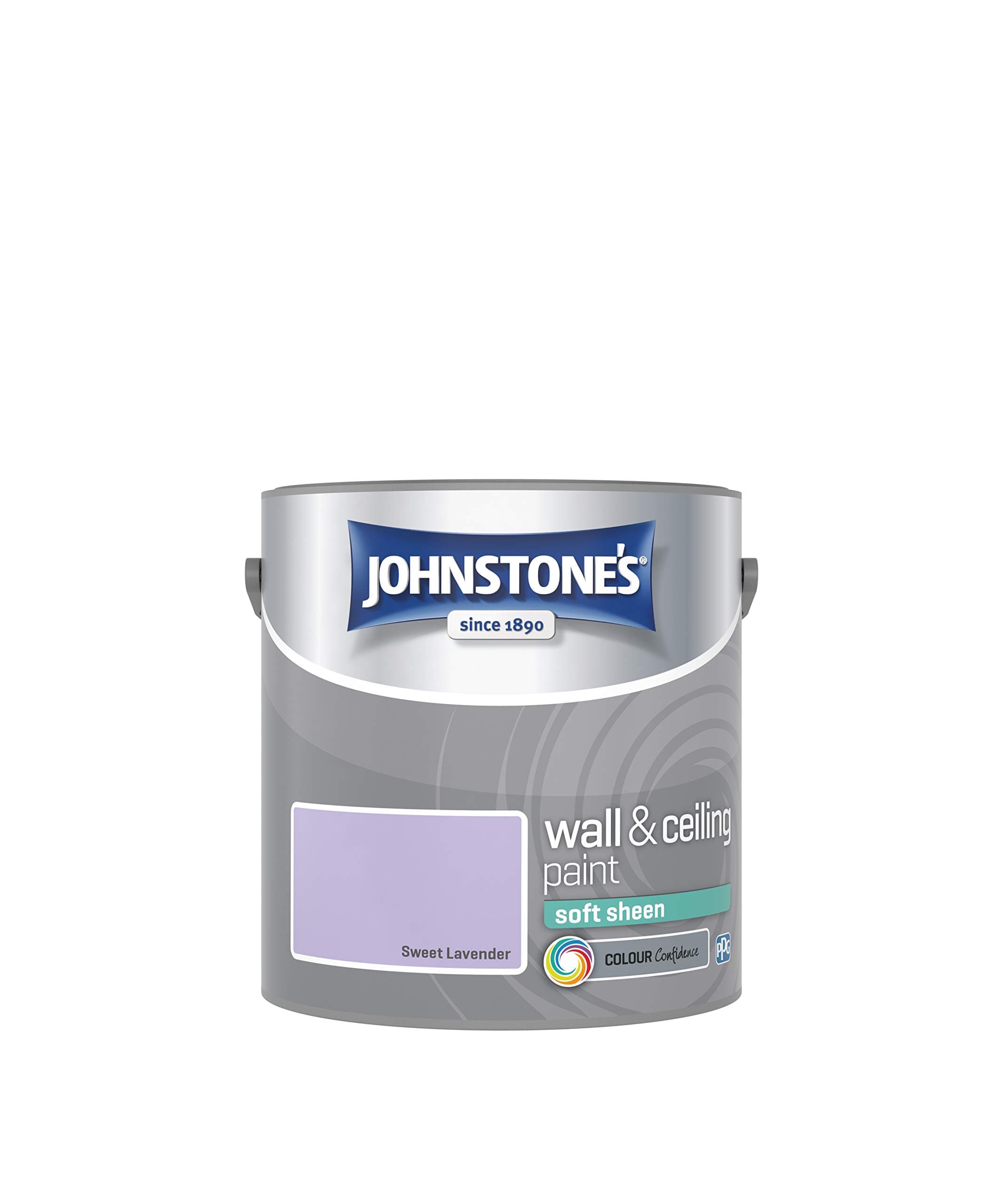 Johnstone'sWall & Ceiling Paint - Sweet Lavendar - Soft Sheen Finish - Emulsion Paint - Fantastic Coverage - Easy to Apply - Dry in 1-2 Hours - 12m2 Coverage per Litre - 2.5L