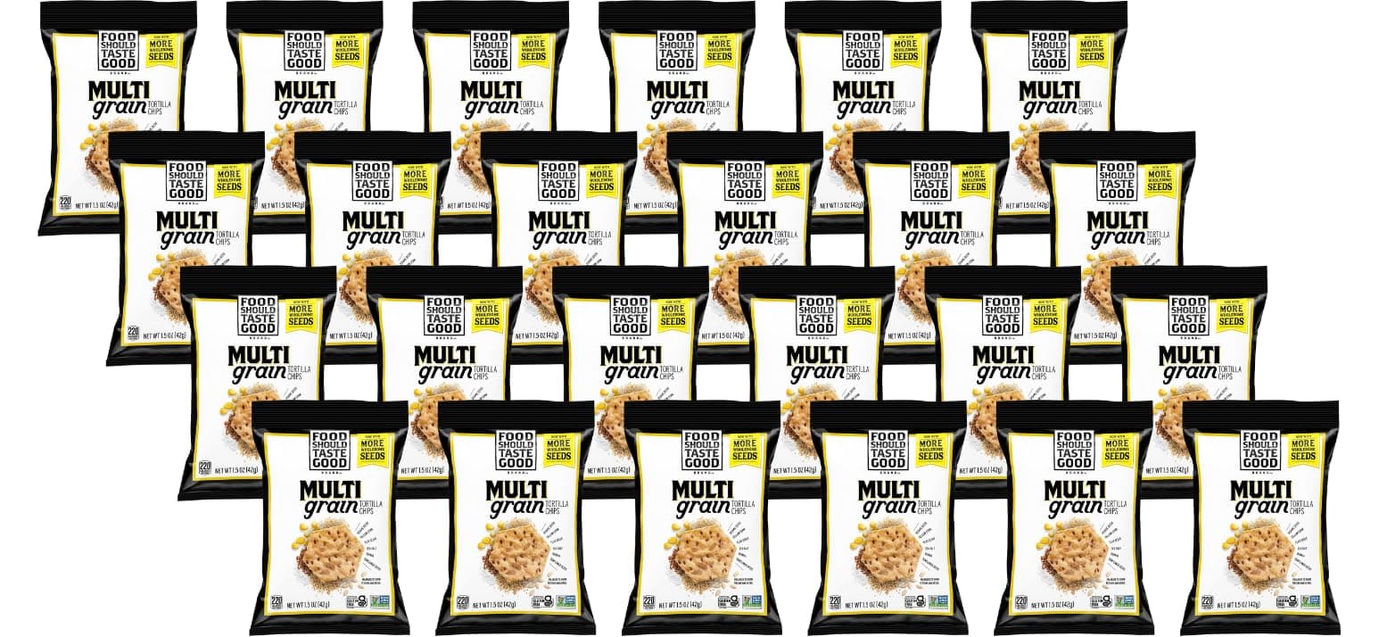 Tortilla Chips, 1.5oz, Pack of 24 (Multigrain)