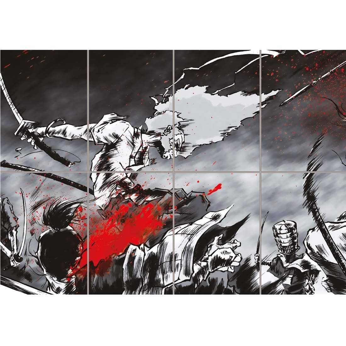 Doppelganger33 LTD Afro Samurai Manga Anime Home Decor Wall Art Multi Panel Poster Print 47x33 inches