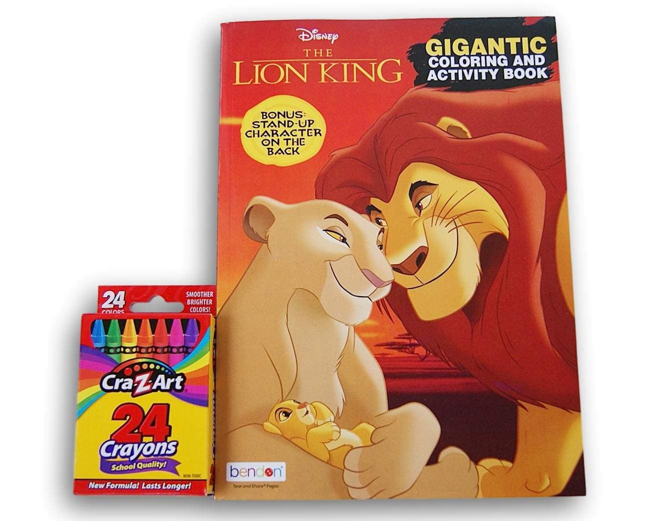 Coloring Books The Lion King Jumbo 200 Page with Crayons