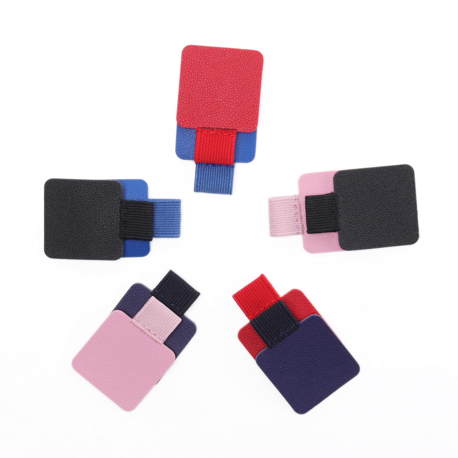 Volin Crik 10 Pack Adhesive Pen Loop, Self-adhesive Pen Holder Pencil Elastic Loop Designed For Notebooks, Journals,Calendars, Multicolor