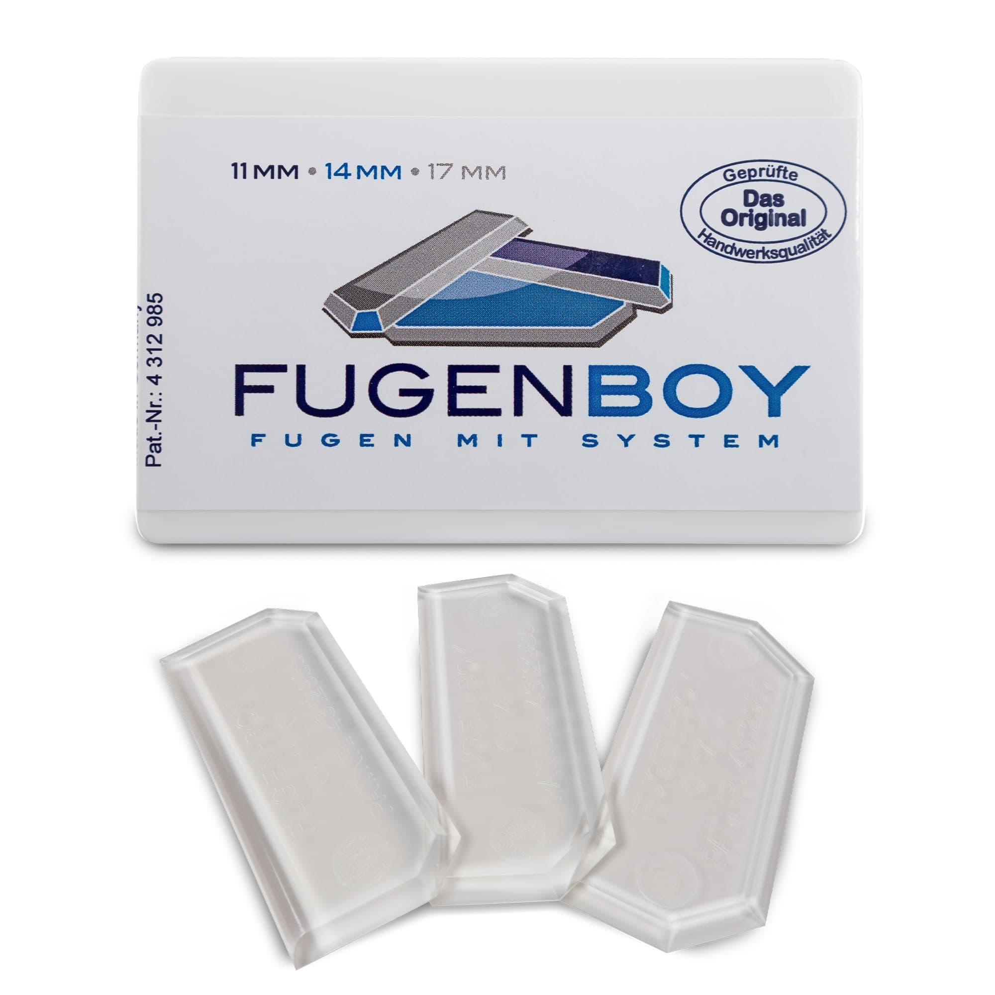 Fugenboy Silicone Squeegee Set of 3 (11 mm - 14 mm - 17 mm)