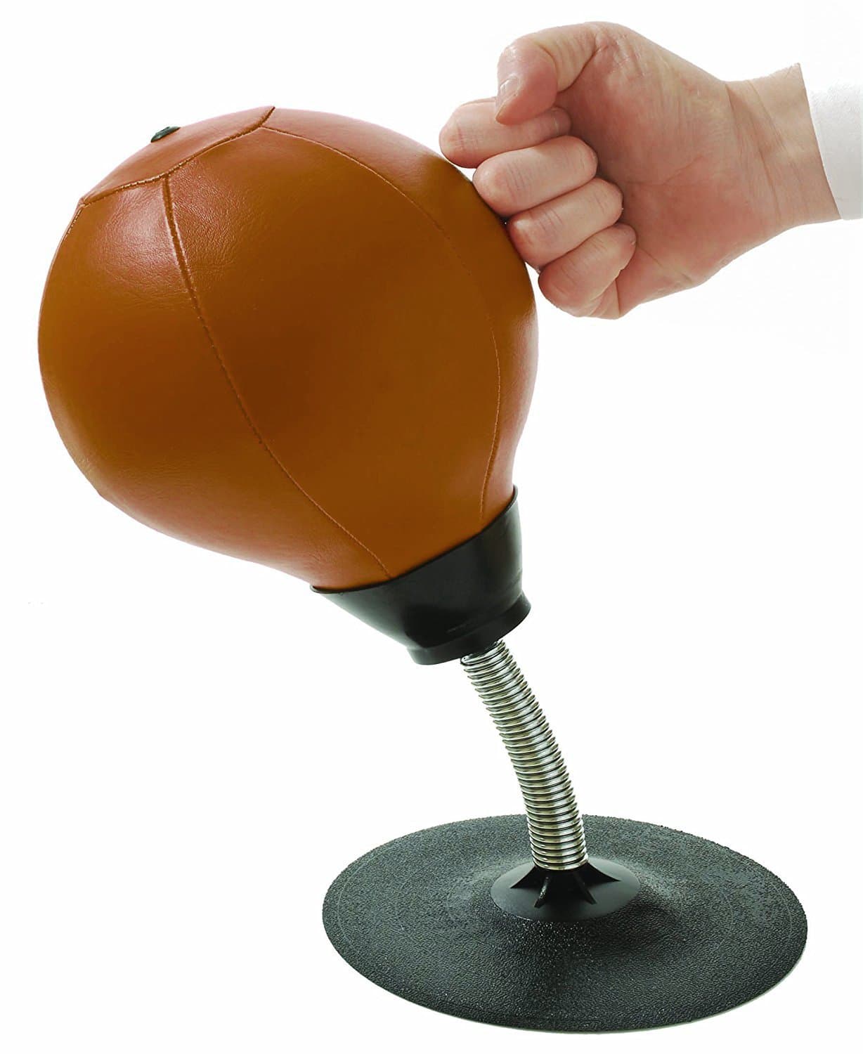 Tech Tools Stress Buster Desktop Punching Ball - Heavy Duty Stress Relief - Suctions to Your Desk