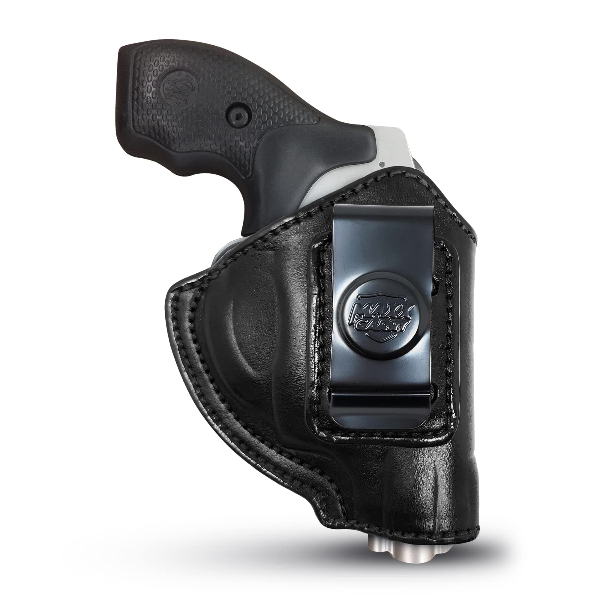 Genuine Leather Iwb Holster for S&W J Frame 2" Barrel - Tactical Handgun Iwb Leather Holster S&W - Leather Concealed Carry Holster - Comfortable Appendix Everyday Carry - Maxx Carry Holsters by PH
