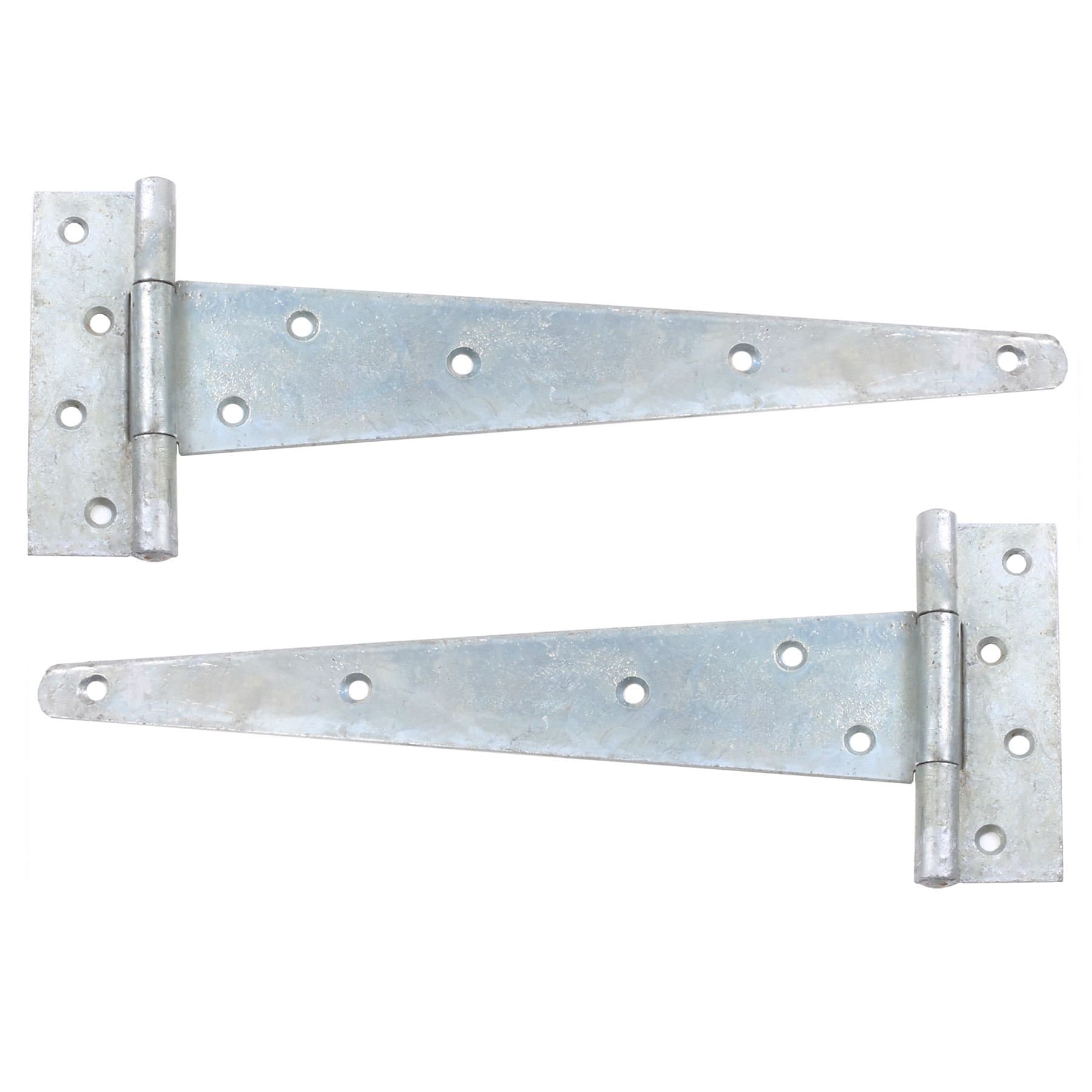 White Hinge Pair of 12'' Galvanised Tee Door | 300mm