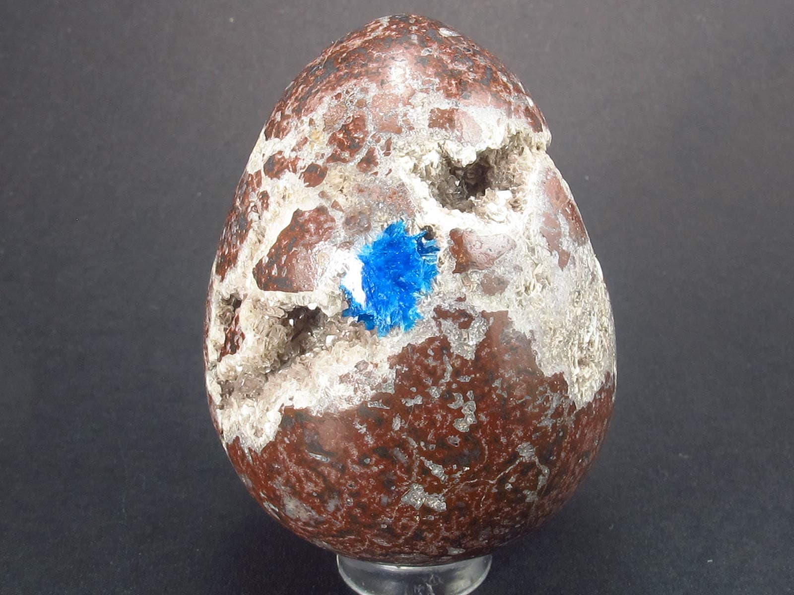 The Russian Stone Cavansite On Stilbite Egg From India - 5.6cm