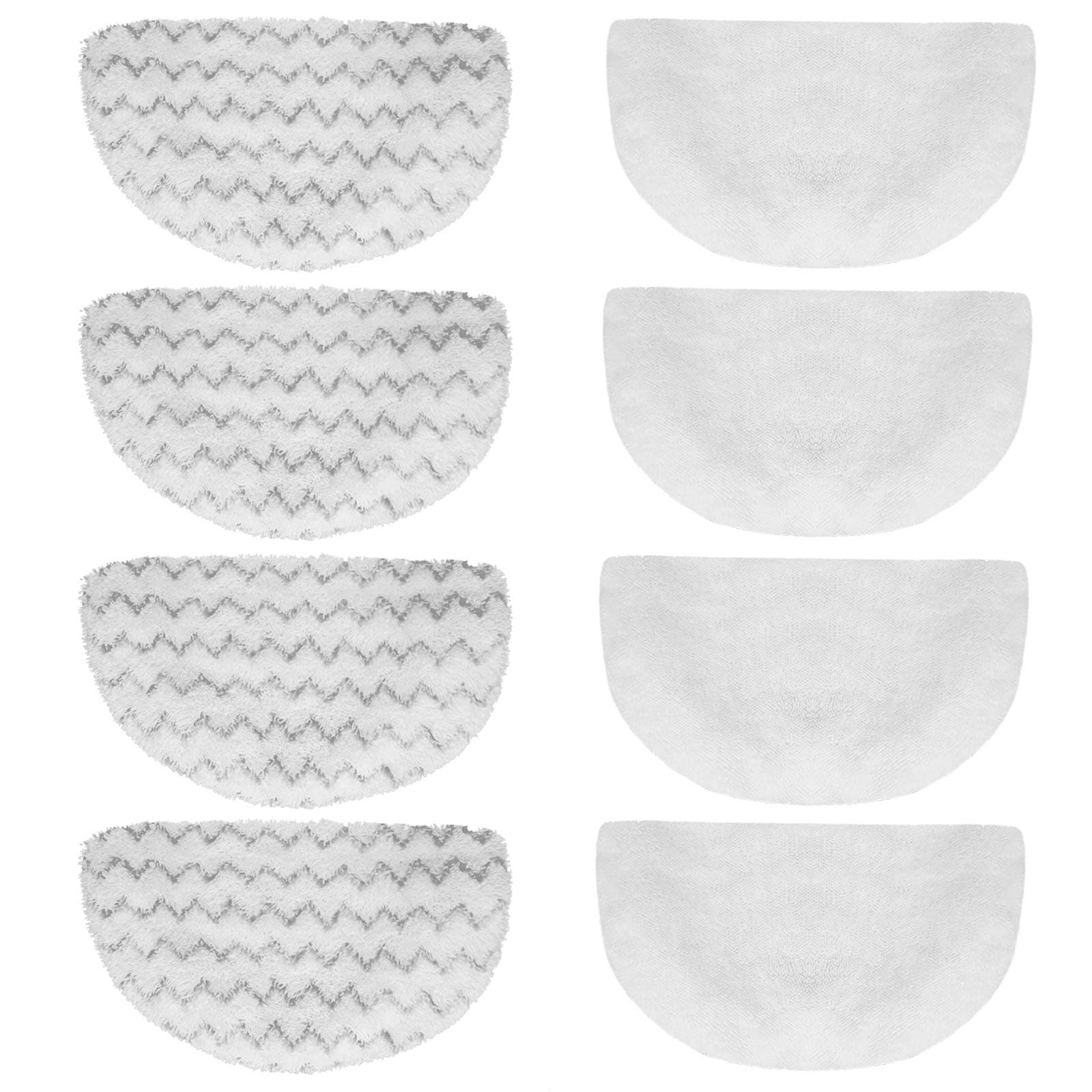 8 Pack Replacement Steam Mop Pads for Bissell Powerfresh Steam Mop 1940 1440 1544 1806 2075 Series, Model 19402 19404 19408 19409 1940a 1940f 1940q 1940t 1940w B0006 B0017, Washable Cleaning Pads