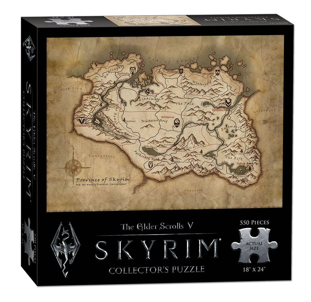 USAopoly The Elder Scrolls V: SKYRIM Map Puzzle (550 Piece)