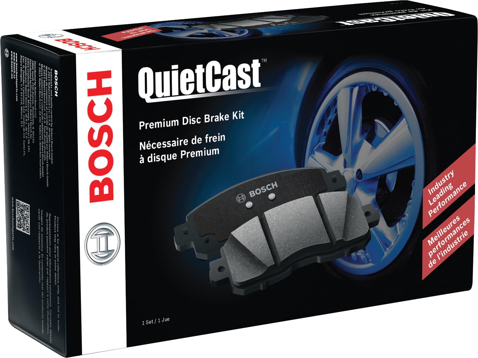 BC1874 QuietCast Premium Ceramic Disc Brake Pad Set - Compatible with Select Mazda 6; REAR