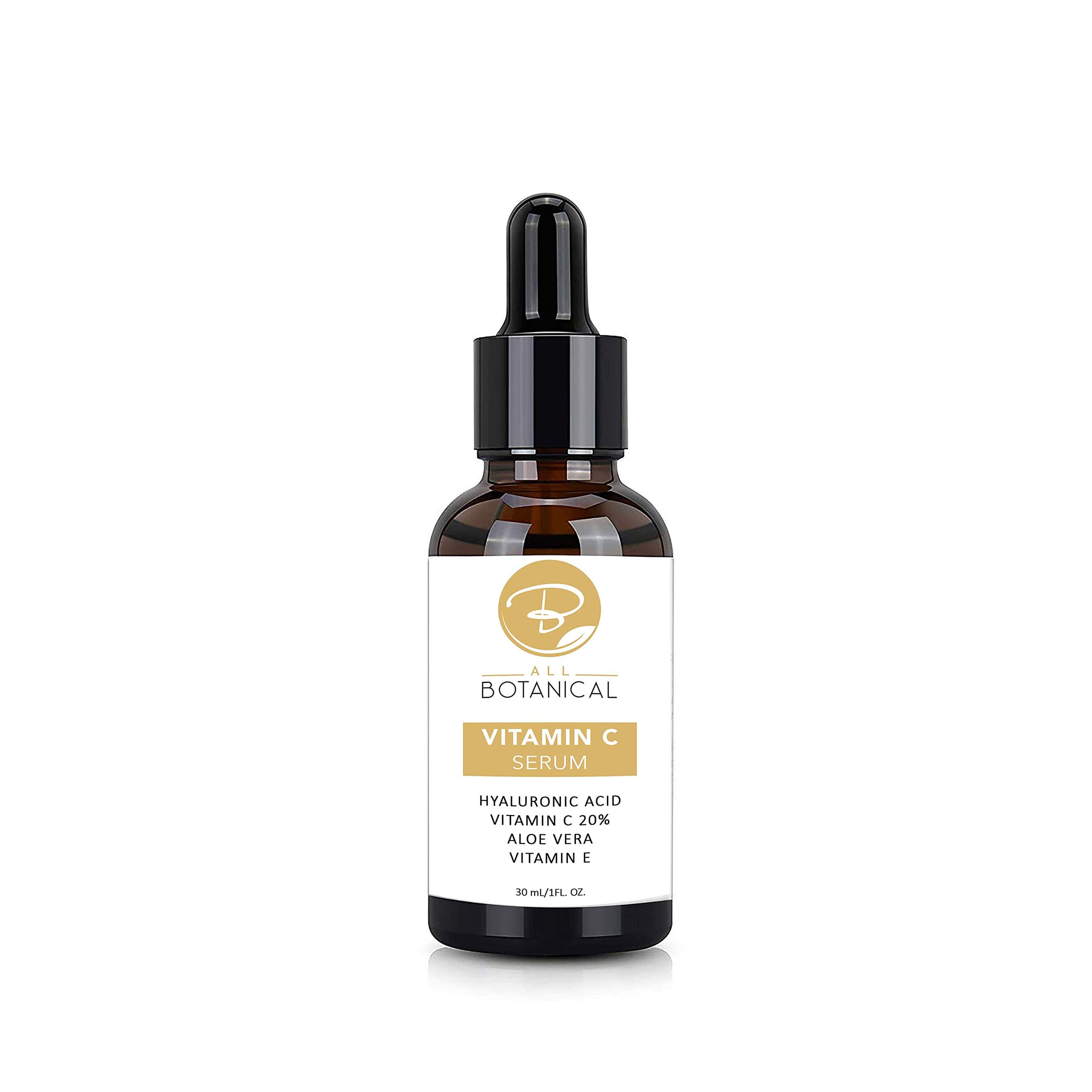 Vitamin C Serum for Face with Hyaluronic Serum, Vitamin E Moisturizer, Aloe Vera, Collagen Boost - Anti Ageing & Hydrating Serum for Reducing Dark Circles, Fine Line & Wrinkles, 30 ml