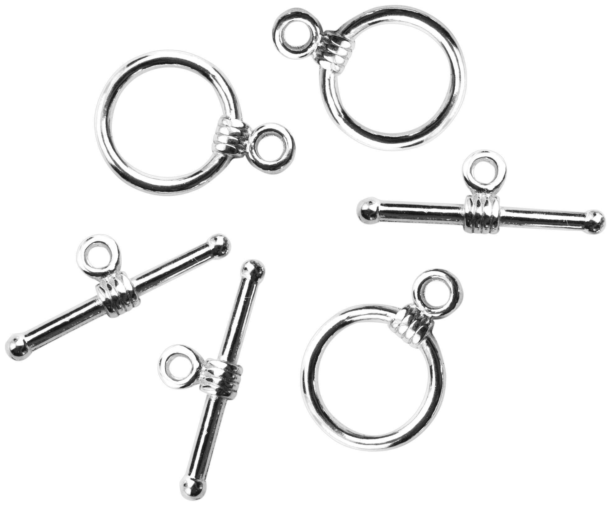 Cousin DIY 3pc Metal Silver Small Toggle