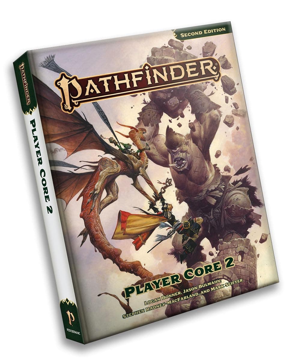 Pathfinder Player Core 2 Hardcover - Second Edition Remaster RPG Rulebook | 8 Classes | 40+ Archetypes | 320 Pages | Ages 16+ | Tabletop Gaming