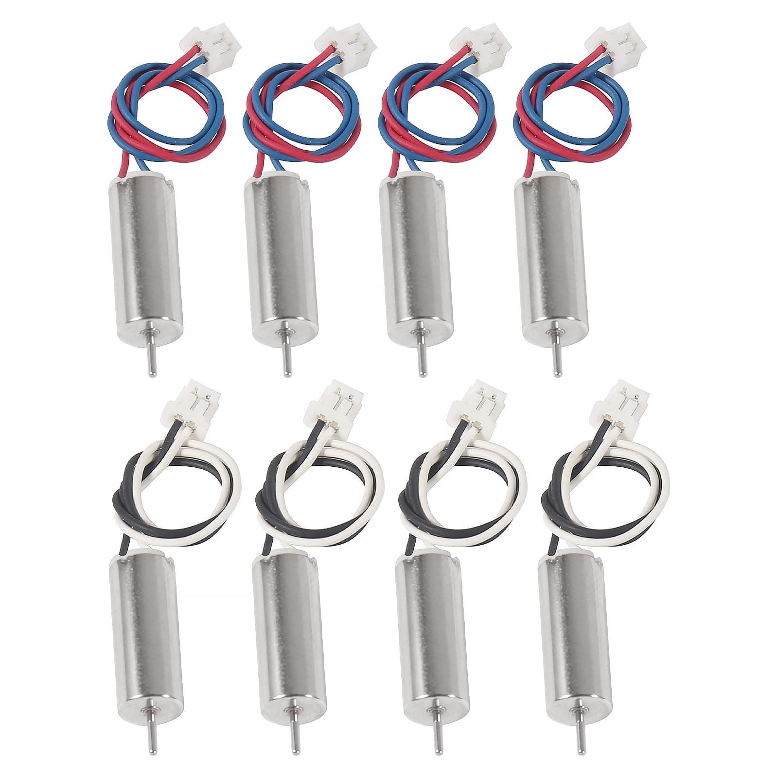 XIITIA 8pcs 615/6x15mm Motor 19000KV Insane Tiny Whoop Drone Frame Brushed Motors 4CW 4CCW Coreless Motor with JST-1.25 Connector for Model Aircraft/UAV/Quadcopter/Toy Aircraft, etc