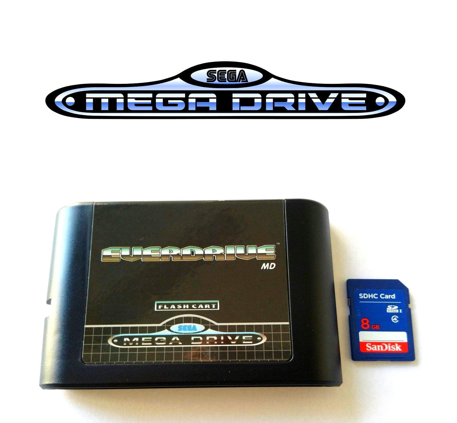 Everdrive Sega Megadrive Flash Cart + 8Gb Sd Card Mega Drive 32X Genesis