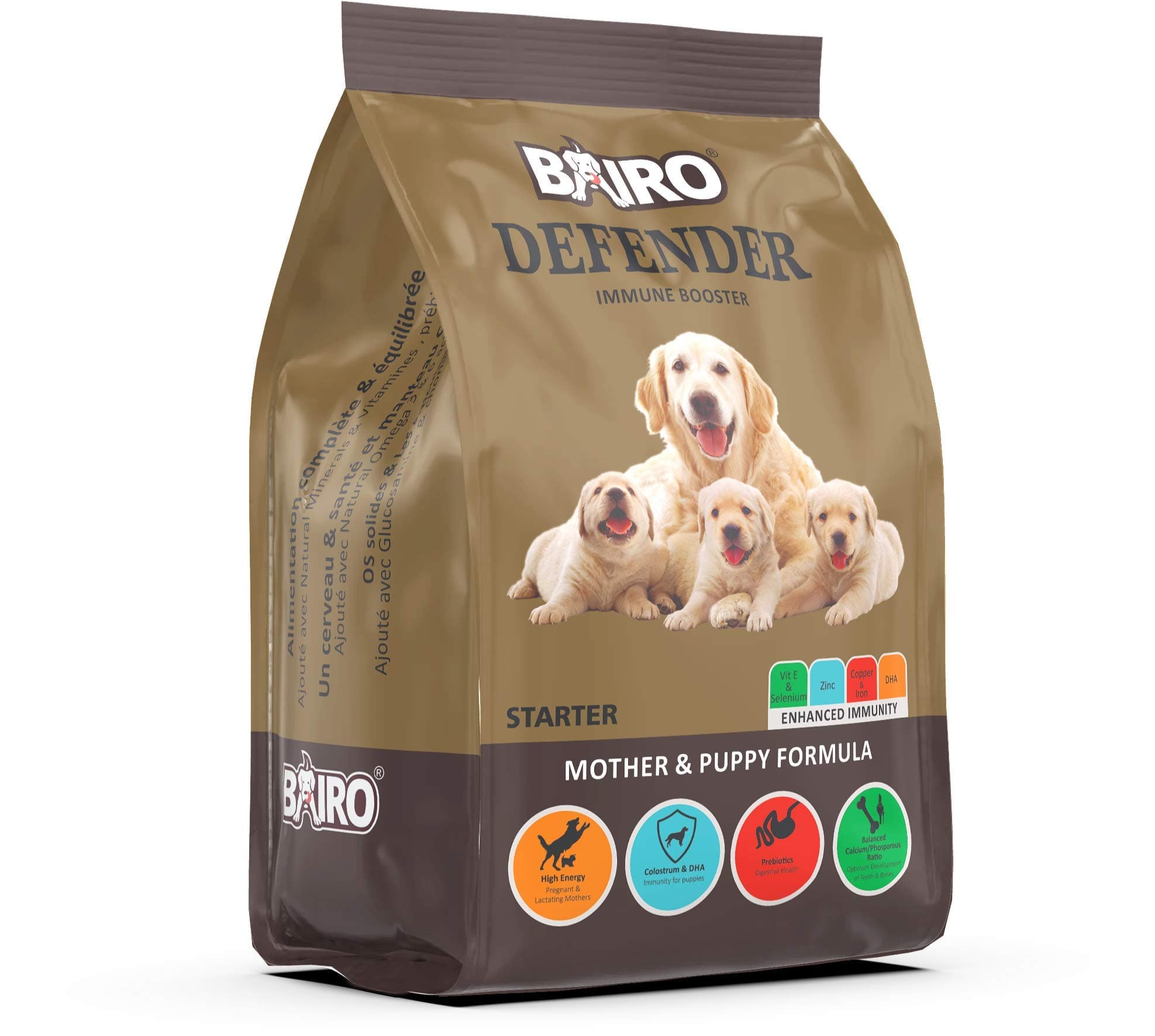 Bairo Dog Food Range (Defender Mother & Puppy, 3 Kg),Pebbles