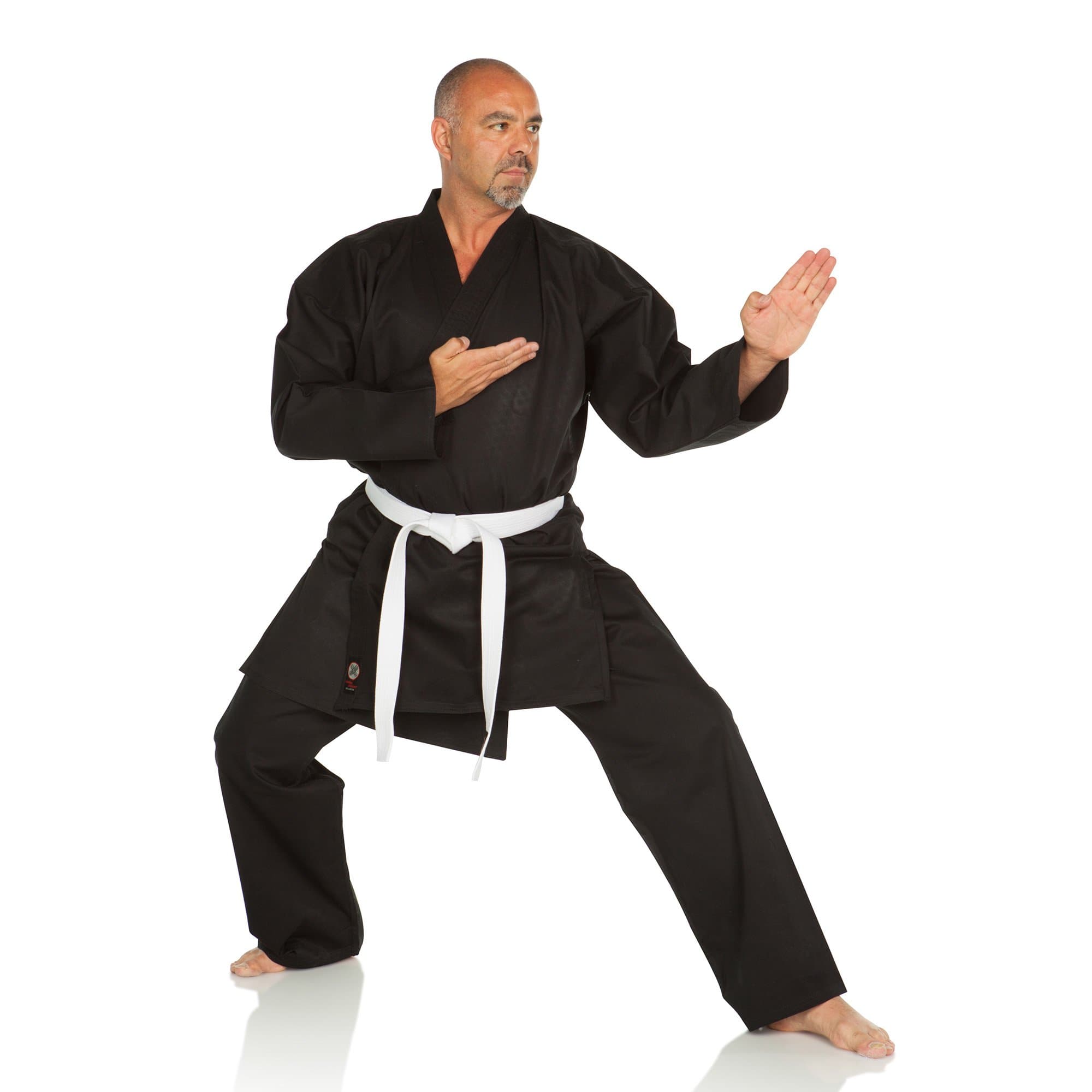 Karate Gi - Medium Weight, Black-5