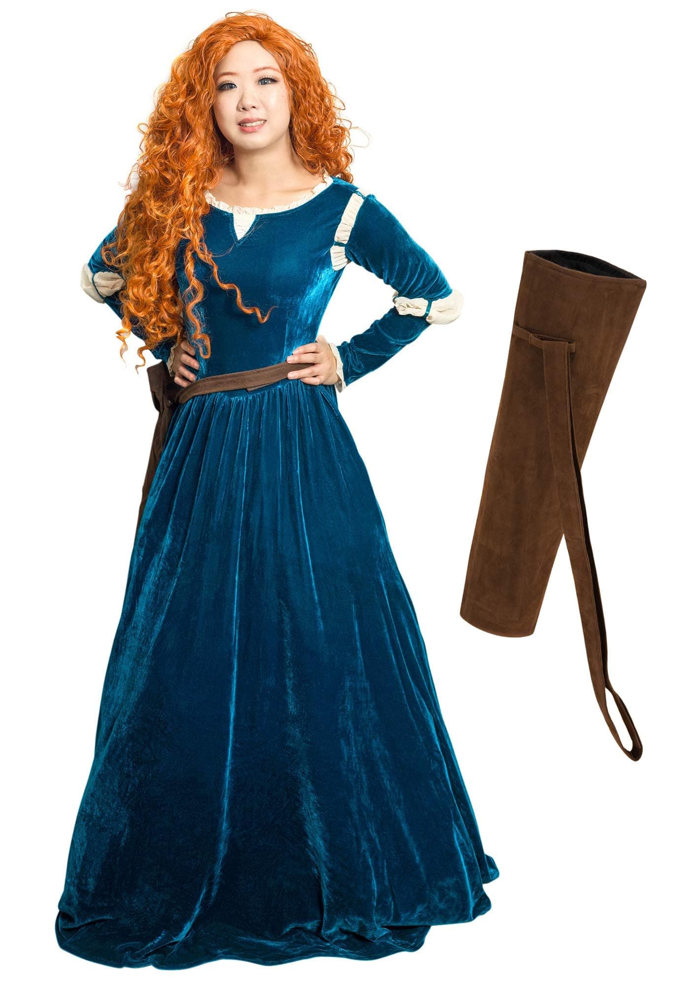 DAZCOSUS Size Adult Princess Cosplay Halloween Costume Renaissance Medieval Dress with Quiver