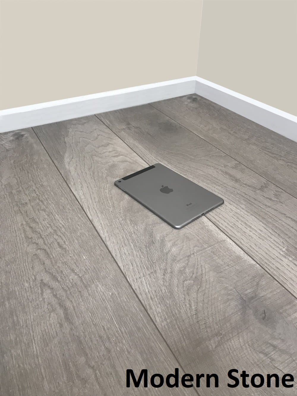 8mm Laminate Wood Flooring - Sold PER 1m2 - V Groove - AC4 - Modern White, Grey, Stone (Modern Stone) (Sold per 1m2)