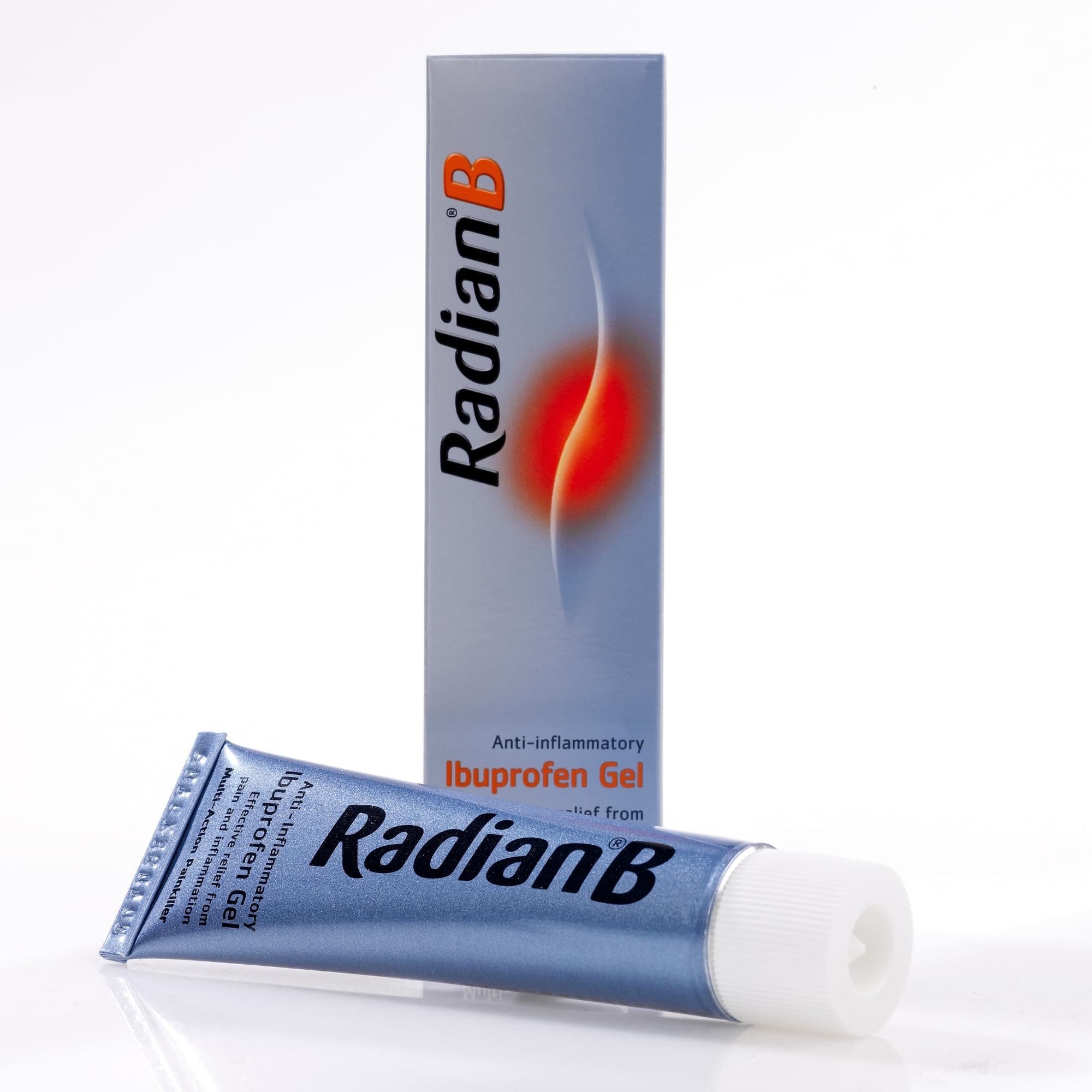 Ibuprofen Gel 5% topical analgesic and anti-inflammatory for backache, rheumatic and muscular pain, sprains and sports injuries.