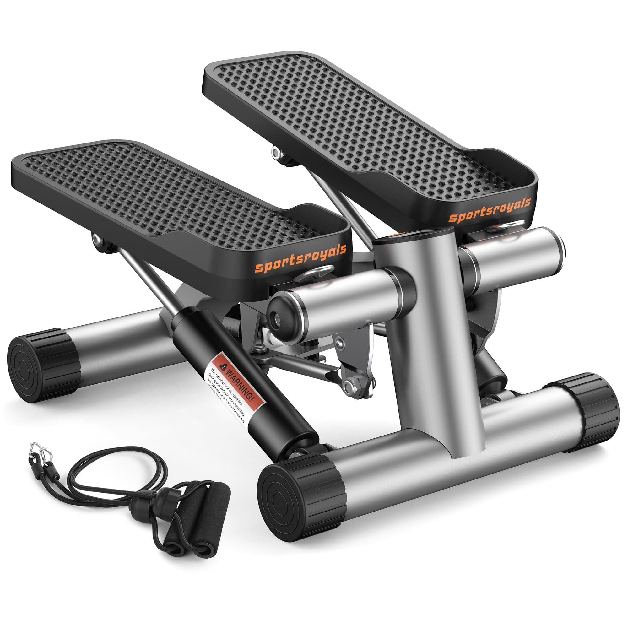 Stair Stepper for Exercises-Twist Stepper with Resistance Bands and 330lbs Weight Capacity