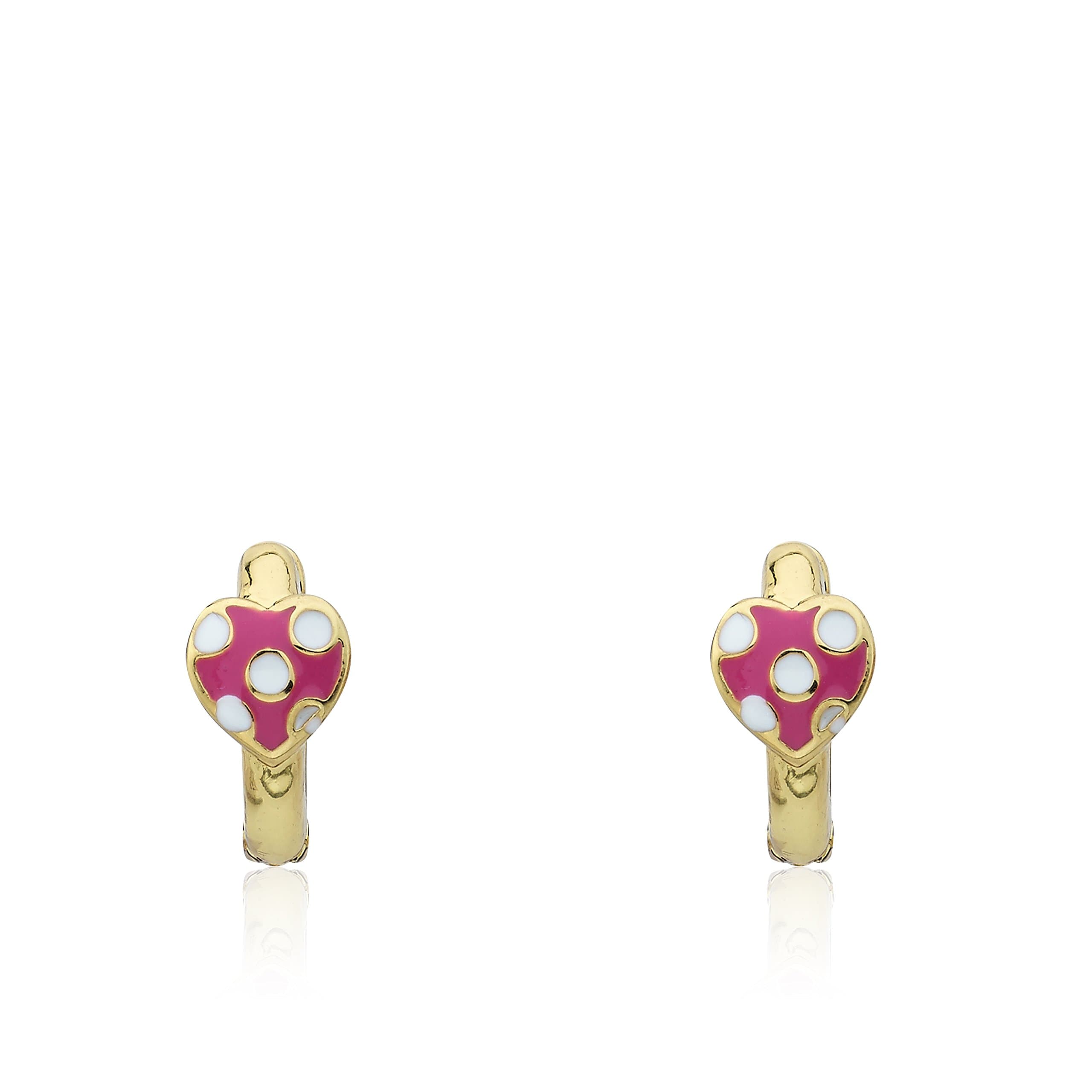 Kids Earring - 14k Gold-Plated Huggy Earring - Hypoallergenic And Nickel Free For Sensitive Ears