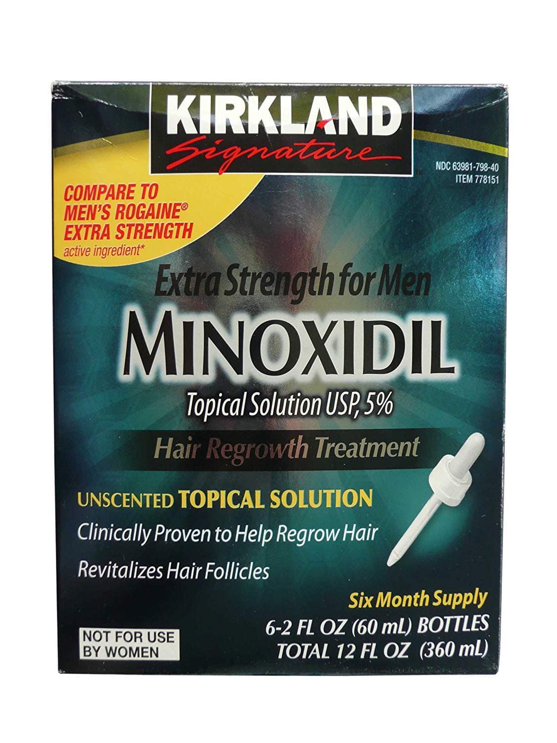 Minoxidil 5% Extra Strength Hair Regrowth for Men (12 Month supply (economy size))