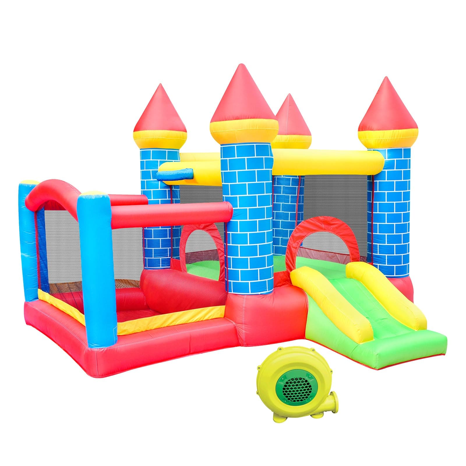 Doctor Dolphin Inflatable Bounce House, Toddle Bounce House with Slide, Inflatable Bouncy House with Blower, Bouncy Castle with Ball Shooting for Indoor&Outdoor