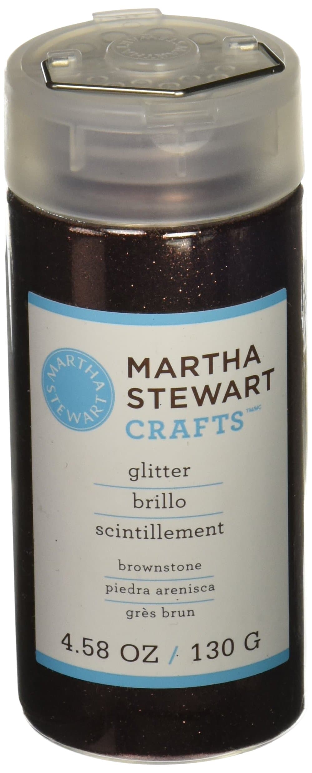 Martha Stewart Crafts Fine Glitter, Brownstone, 4.58 Ounces