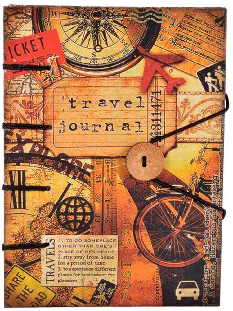 CRAFT CLUB Travel Journal Special Binding Notebook, Diary Size - 8 x 6 inches, 144 Pages