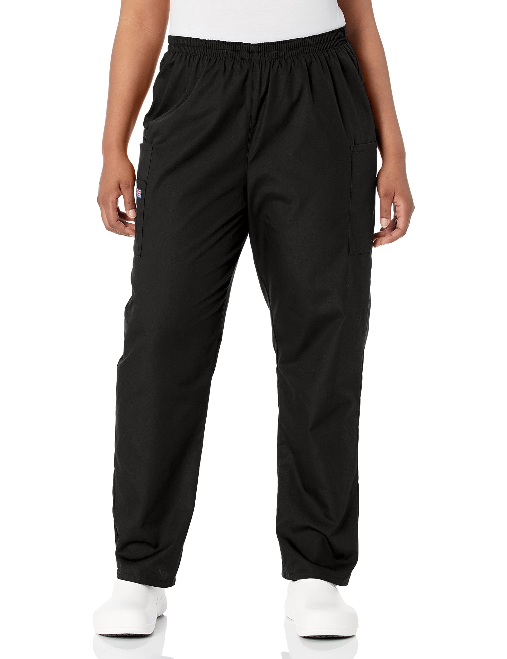 Cherokee Scrubs for Women Cargo Pant Natural Rise Tapered Pull-On Bottom with 4 Pockets , Fade Resistant Fabric - 4200