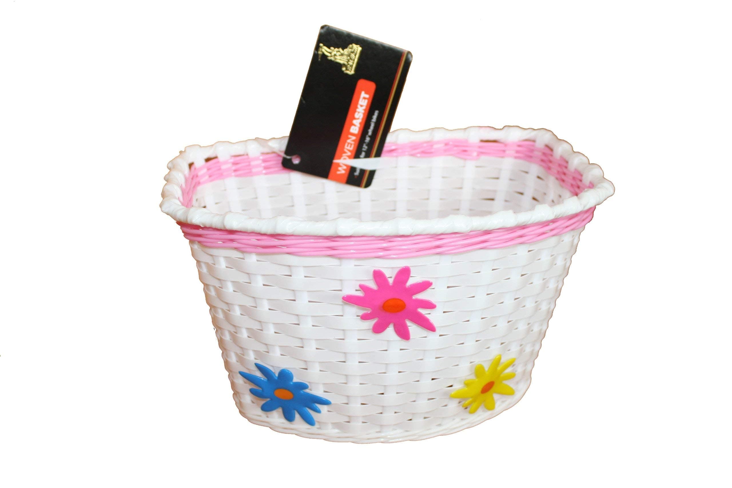 Adie Girl's ACB002 Wicker Effect Basket - Pink/White