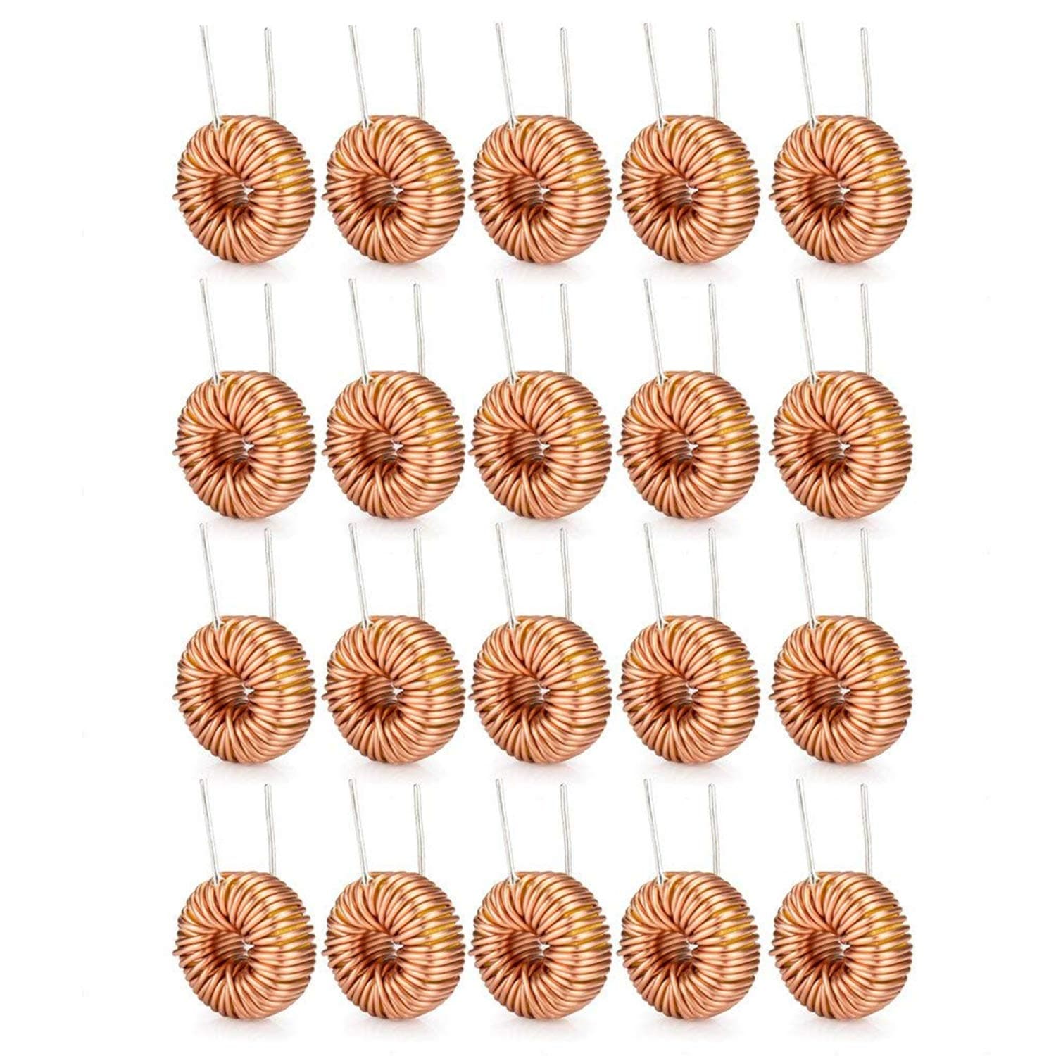 DIYhz20 Pcs Toroid Core Inductor Copper Wire Wind Wound 330uH 3A Coil for LM2596-330uH