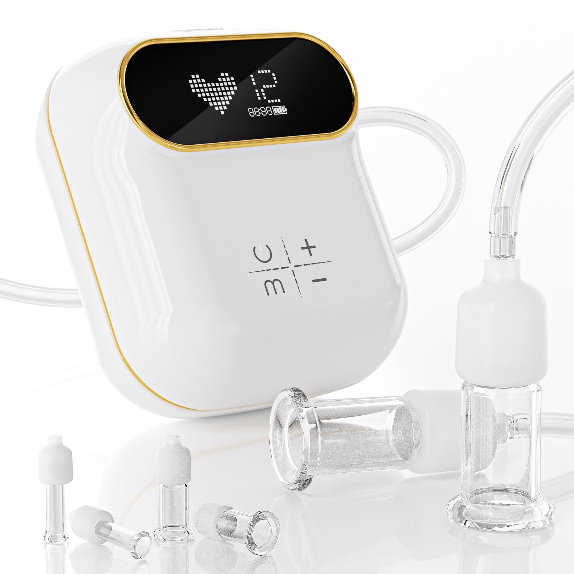 6Pcs Electric Facial Cupping Therapy Set Glass, 3 in 1 Gua Sha Facial Tools Face Cupping Massage for Eye Neck Skin Care, 3 Size Vacuum Suction Cups for Cellulite, Puffiness Reduction