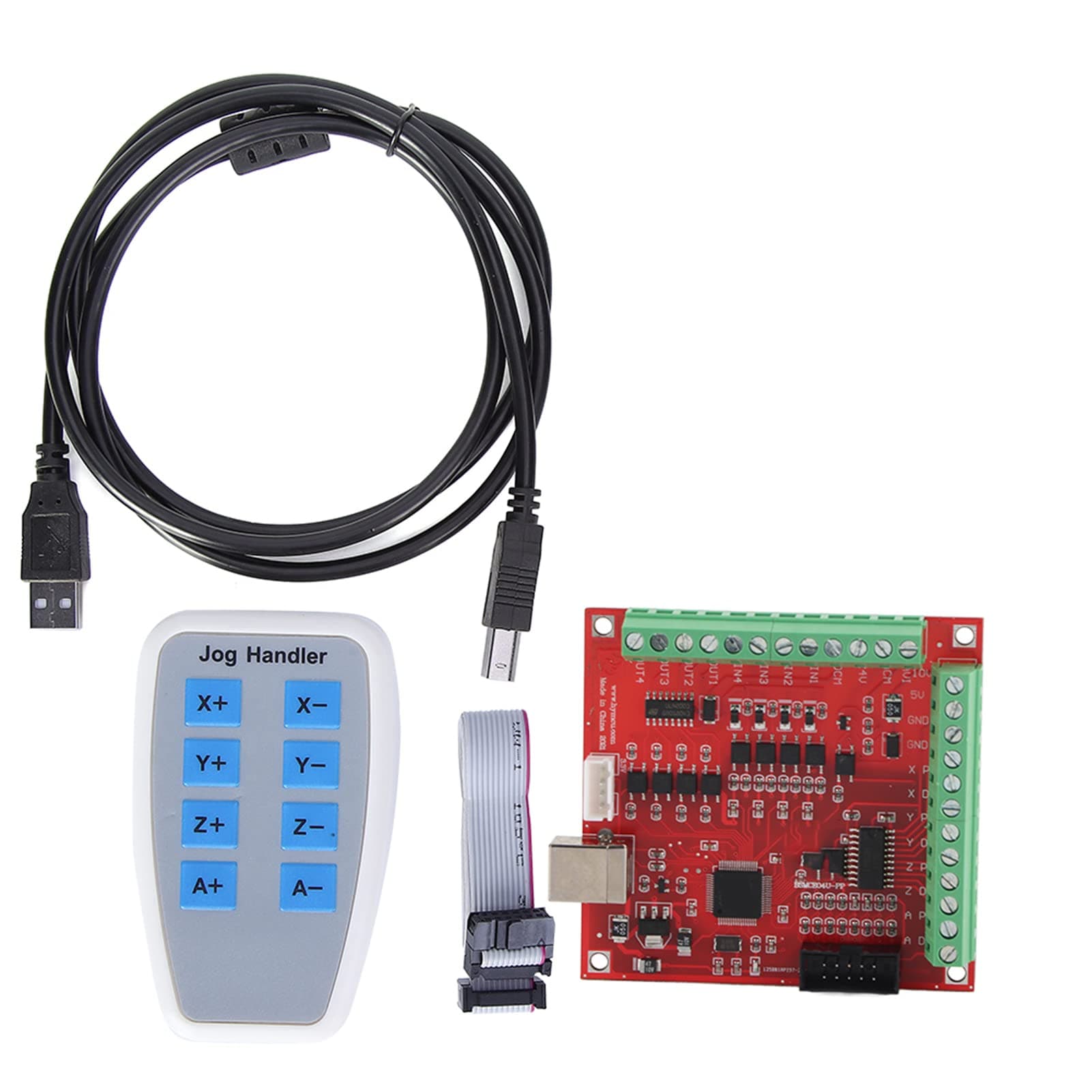 USB CNC Controller Card DC 24V 100Khz Motion Controller Card Board Support for 4 Axis Linkage