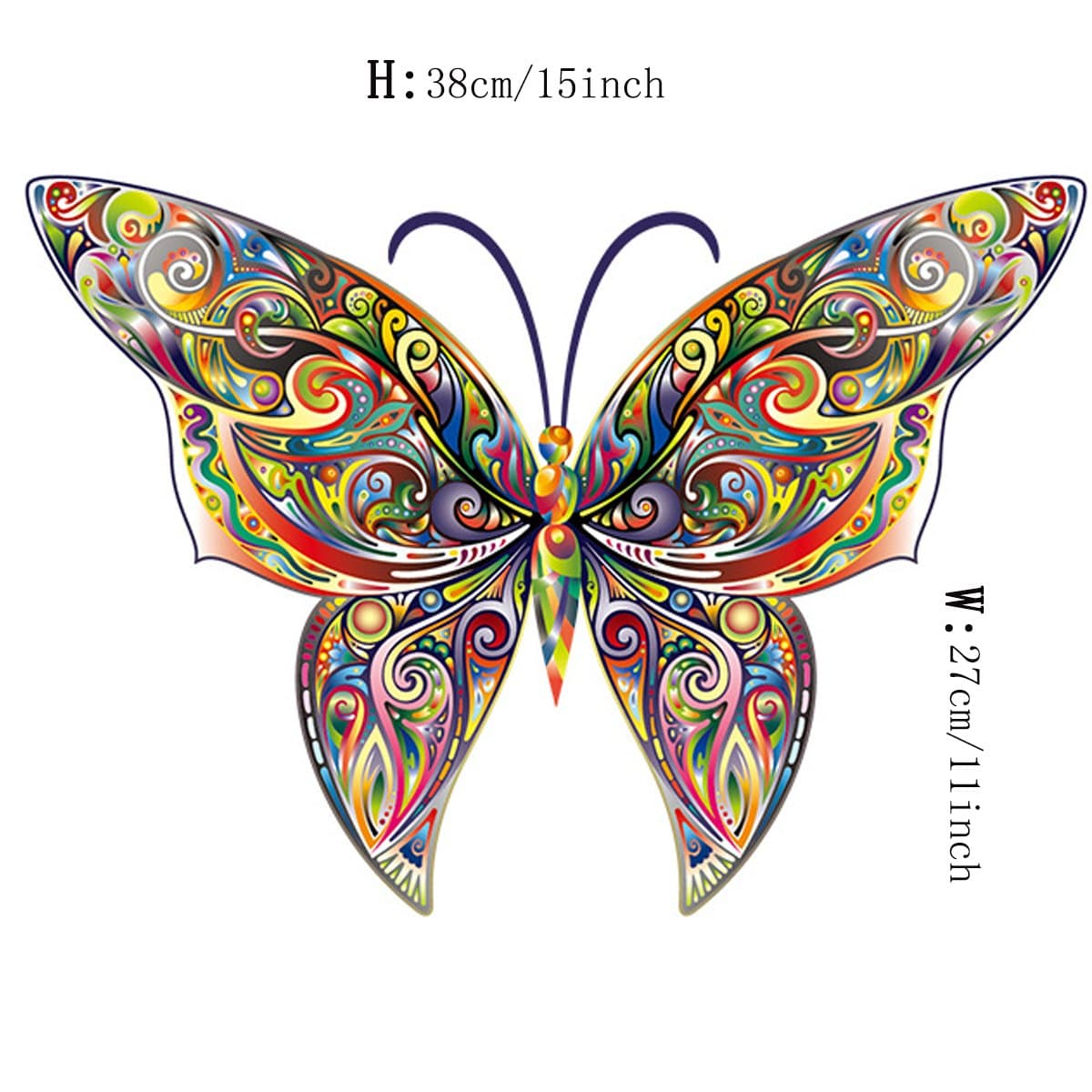 Cute Cartoon Colorful Butterfly Wall Stickers Murals Removable Vinyl Insects Animals Wall Decals Decor for Nursery Room Kids boys Children Bedroom Living Room Background Decorations