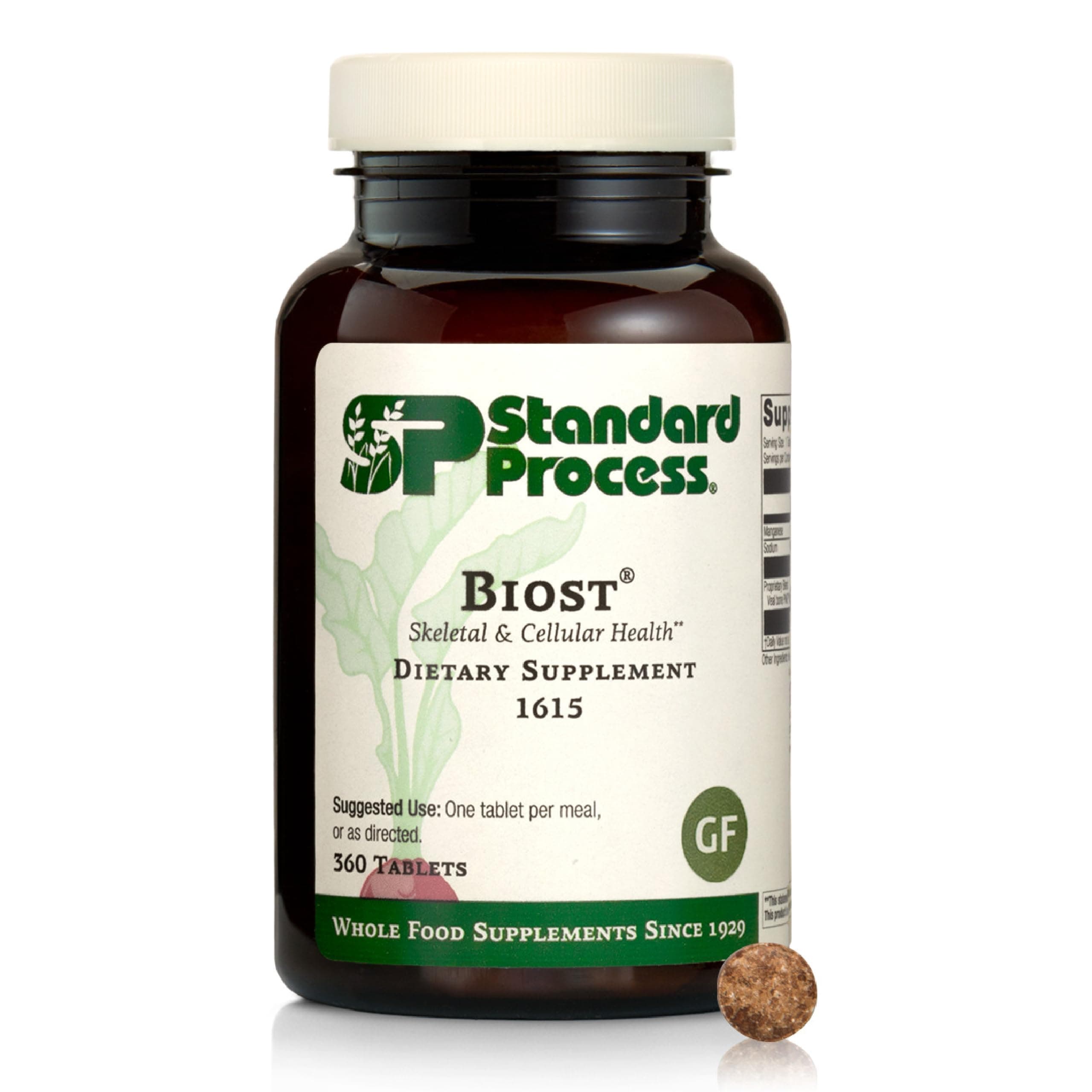 Standard Process Biost Skeletal & Cellular Health Dietary Supplement - Gluten-Free, Non-Dairy, Non-Soy, & Non-Grain - Aids Strong Teeth & Bones - 360 Tablets