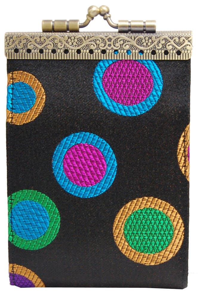 Cathayana RFID Card Holder Black Polka Dots