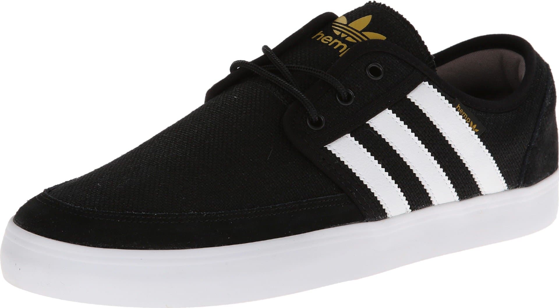 Adidas Seeley Boat - Black / White-Brown, 8.5 D US